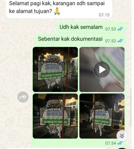 Pengiriman Papan Bunga Selamat Kasmaran Widasari